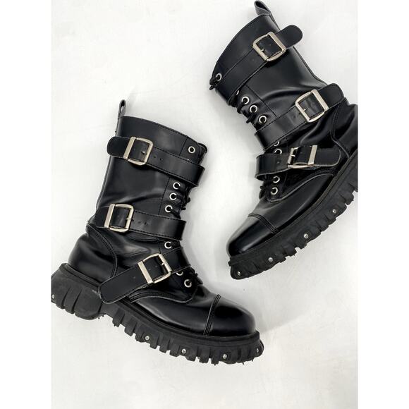 TUK Black TUKskin 3-Buckle Anarchic Airship Boot main image 7